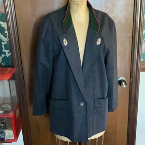 German Wool Lined Jacket M